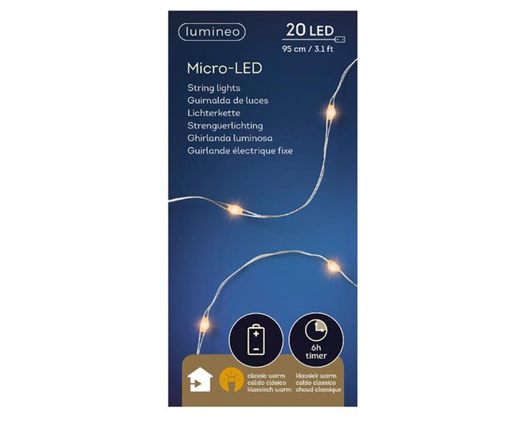 Guirnalda Lumineo 20led classicwarm