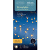 Lumineo micro led stringlights 60 lamps classic warmwit op batterij met timer 295cm