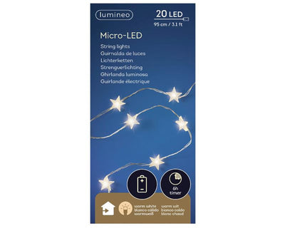 Lumineo micro stella luminosa a LED 95 cm 20 l