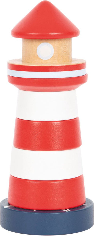 Pequeña torre de apilamiento de pies el faro del Océano Pacífico, 8dlg.