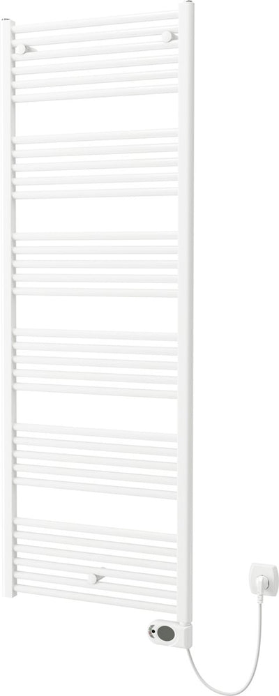 Plieger elba elektrische handdoekradiator – handdoek verwarmer – met klokthermostaat – 170.2 cm x 60 cm – 900 watt – wit