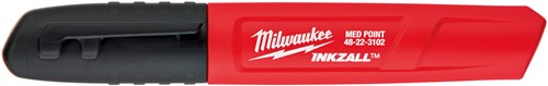 Milwaukee accessori inkzall evidenziatore colorato a punta fine set da 4 pezzi: nero, rosso, blu e verde - 48223106