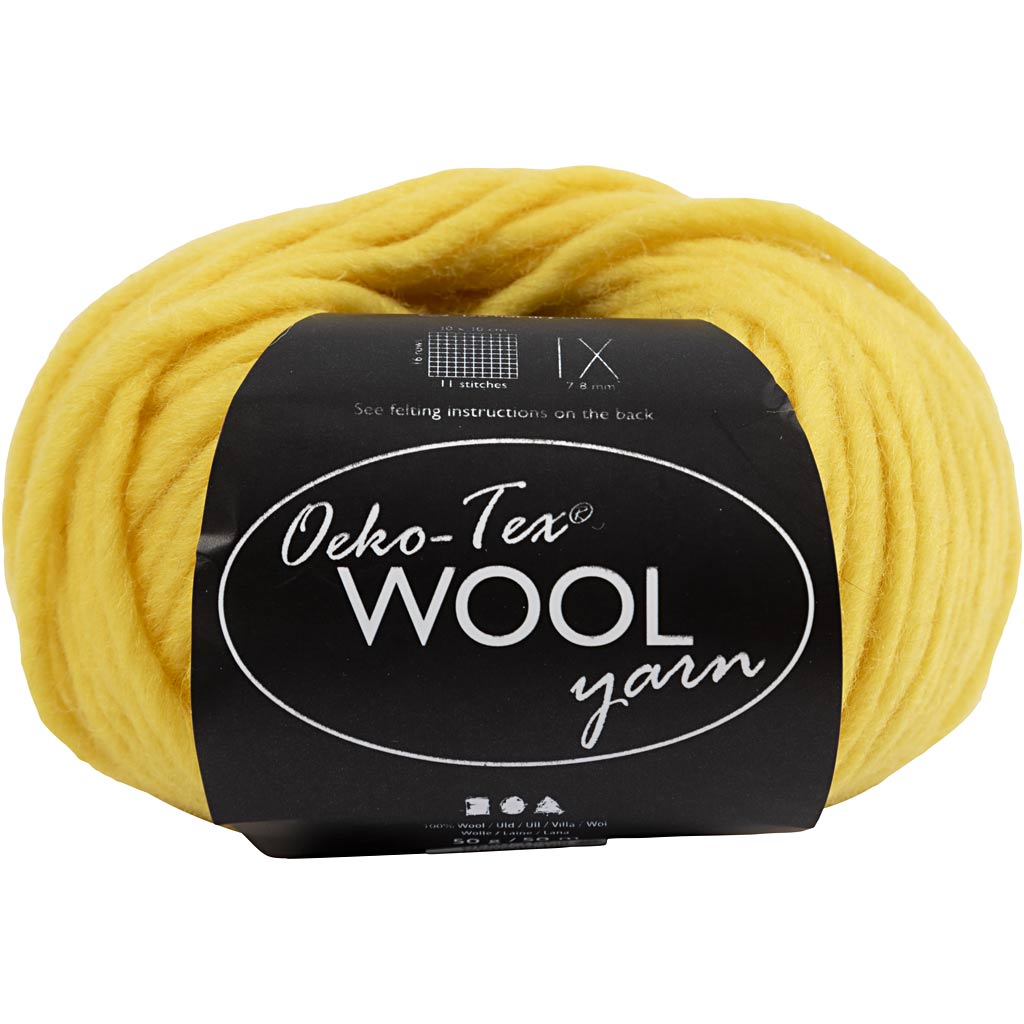 Creativ Company Wool Yarn Amarillo, 50m