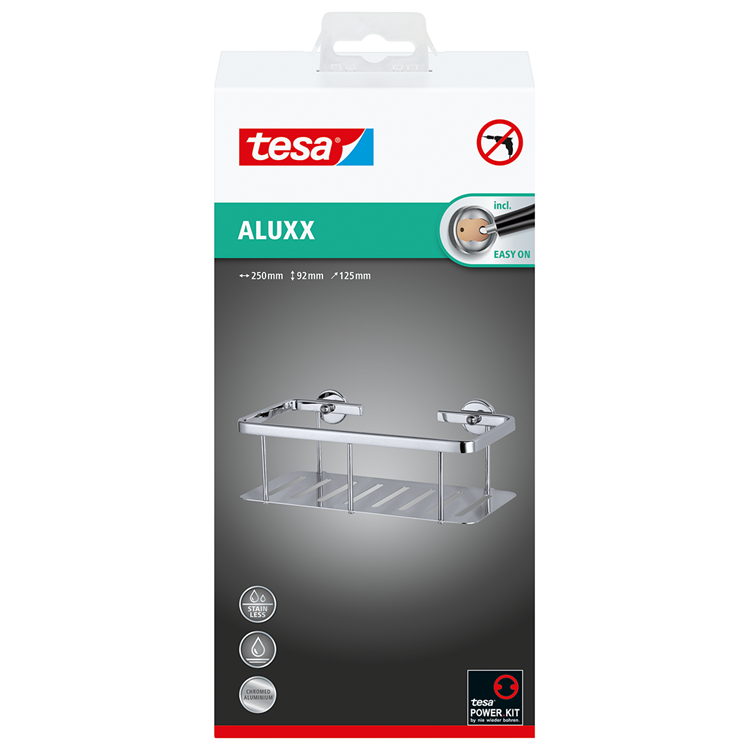 Tesa 1061444 - aluxx rek enkel + bodempl | 1 stuks
