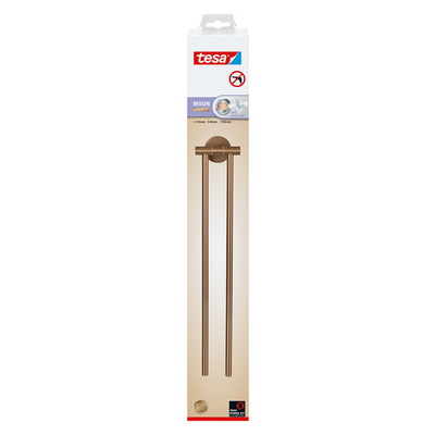 Tesa 1072313 - portasalviette bronzo lunare a 2 bracci | 2 pezzi