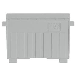 Divisorio Han in polistirolo a7 10,7x8,1 cm grigio chiaro