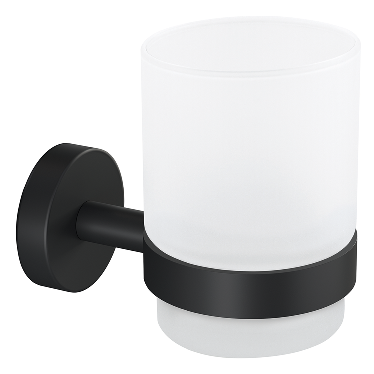 Tesa 1072285 - portavasos luna negro negro | 1 pieza