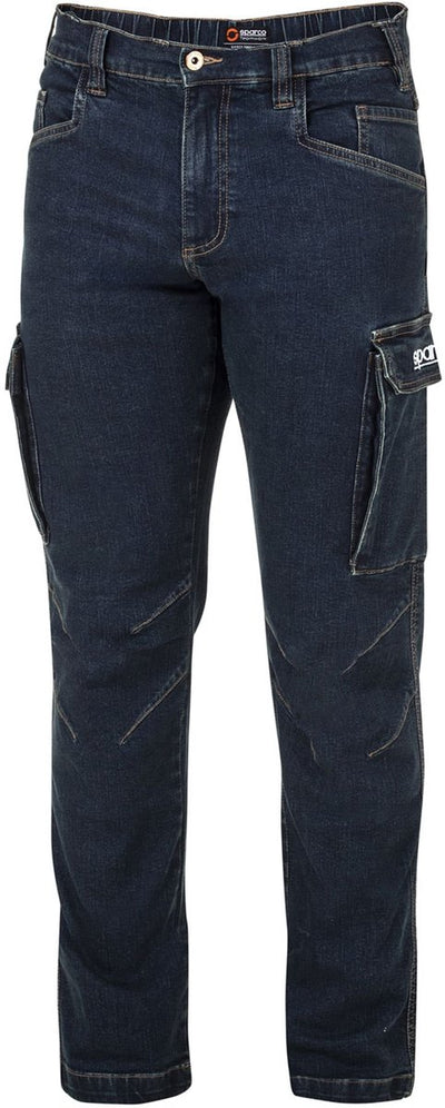 Sparco tech denim jeans dallas work trousers - blue