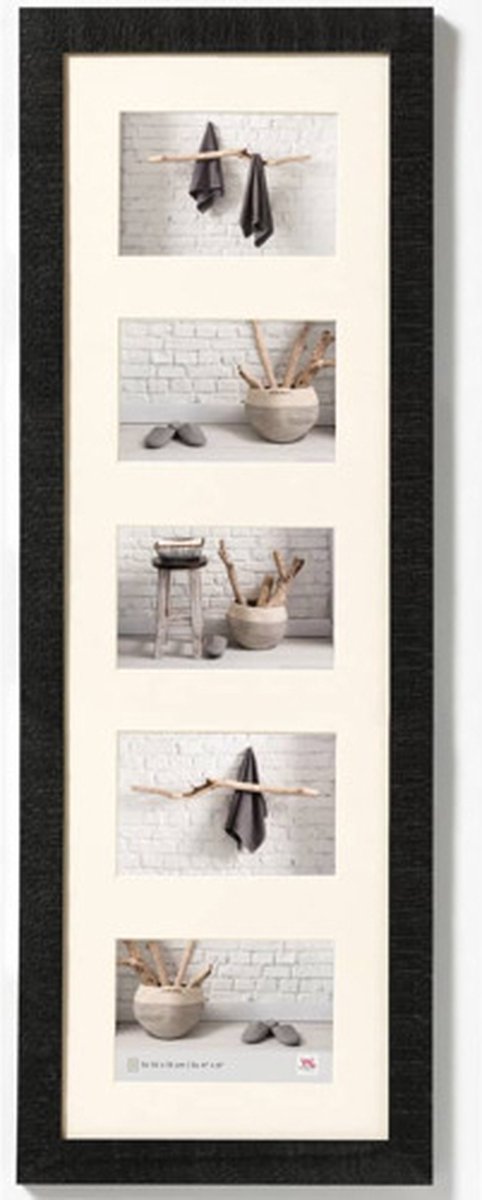 Walther home - houten lijst - fotoformaat 5x10x15 cm - zwart