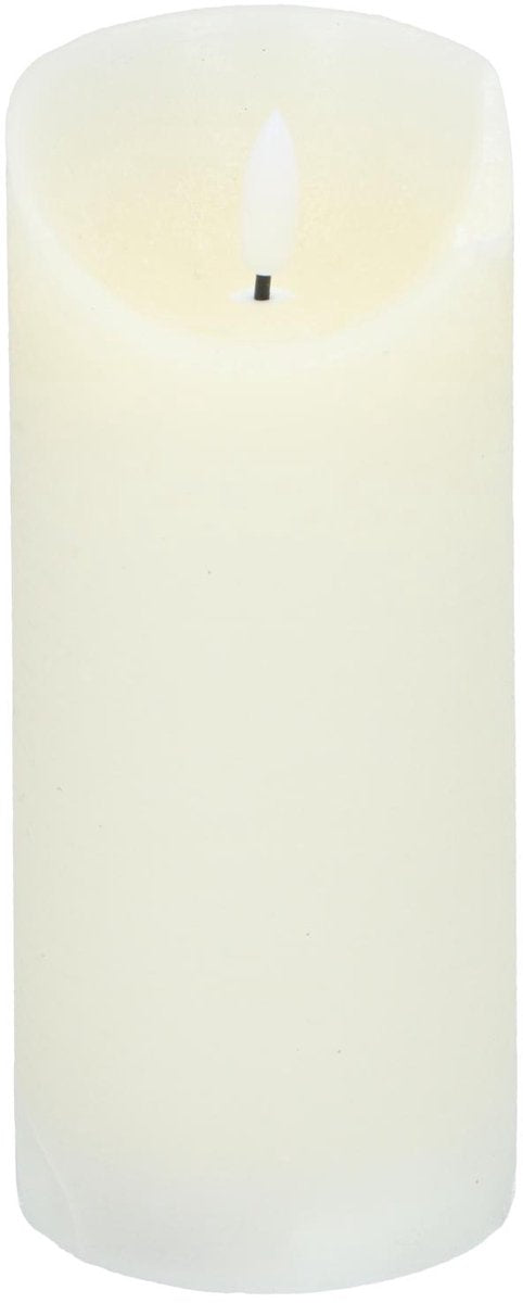 Arti casa led kaars - bewegende vlam - 7 x 16 cm - wit