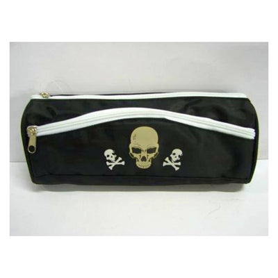 Estuche para bolígrafos con calaveras