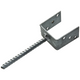 1015100 - supporto a U + carrello zincato dritto 91x60x102x4mm | 5 pezzi