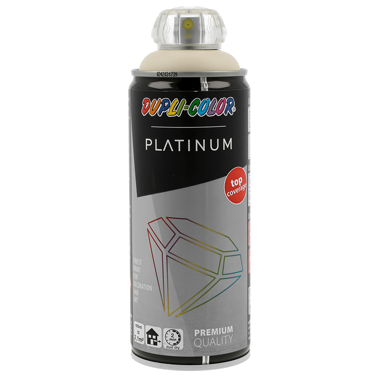 Motip 1002571 - 720130 platinum ral 1015 ivoorwit 400 ml | 2 stuks