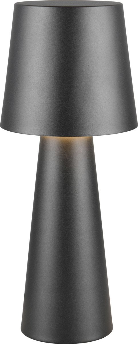 Trio nubian - lámpara de mesa - negro mate - excl. 1x e27 7 w - interruptor de cable