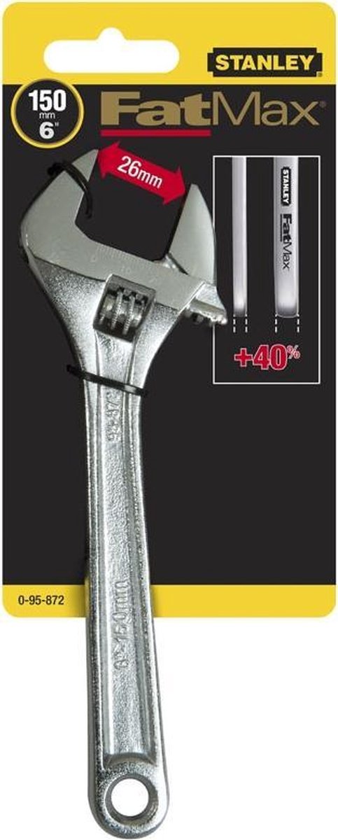 Llave de ajuste stanley fatmax sin bateria y cargador 150mm - 0-95-872