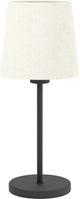 Eglo febres tafellamp - e27 - 44 cm - zwart wit - teddy stof