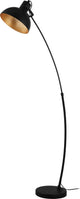 Lampada da terra Eglo jaafra - e27 - 158 cm - lampada ad arco - oro nero