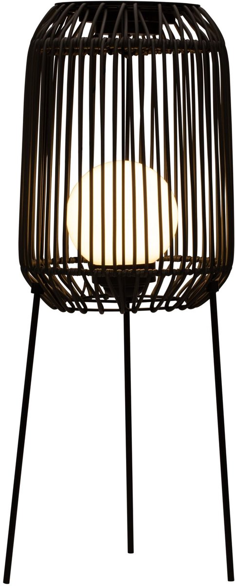 Pauleen Paulmann Lampada da terra solare Sunshine Coziness 3000K 23LM 0,3W Nero, Grigio