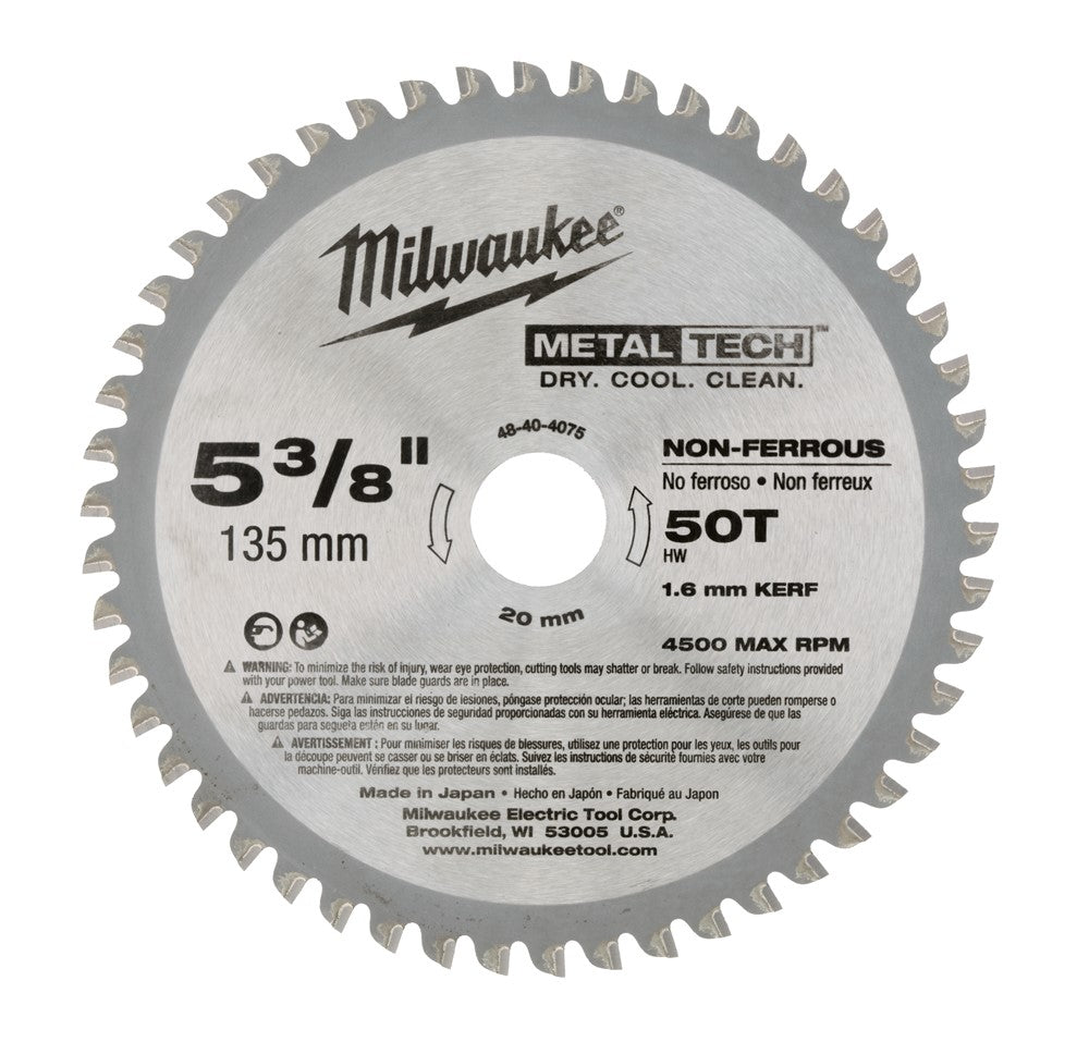 Milwaukee accesorios hoja de sierra circular para metal 135 20 mm (50 dientes) - 48404075