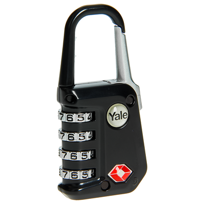 Yale 1060497 - code hangslot tsa zwart | 6 stuks