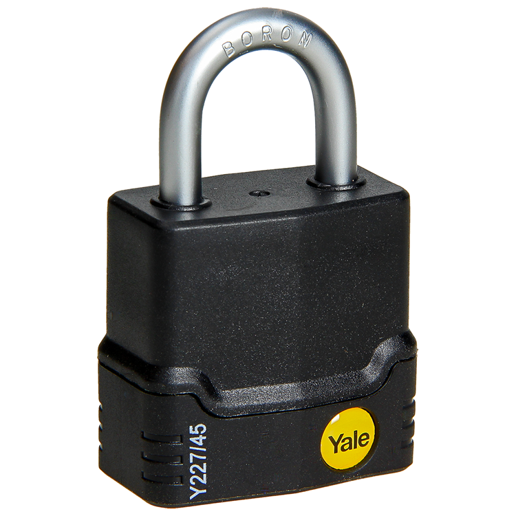 Yale 1060488 - proteggi lucchetto 45mm resistente alle intemperie | 3 pezzi