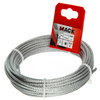 Mack 1015814 - cable de acero galvanizado 6x7 10m 3mm wll 100 kg din en 12385-4 | 5 piezas