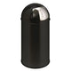 Eko Eko Waste Bin con coperchio a pressione 40 l nero