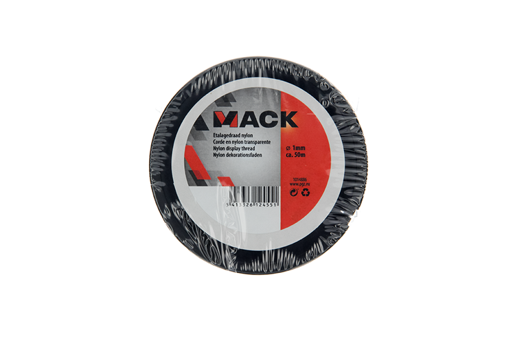 Mack 1014886 - display wire nylon reel 1mm 50m | 10 pieces