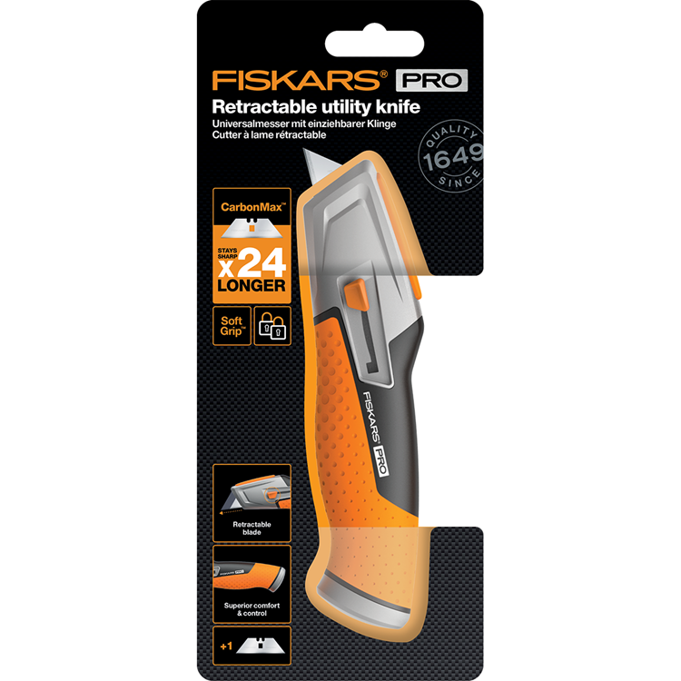 Cuchillo extensible fiskars carbonmax