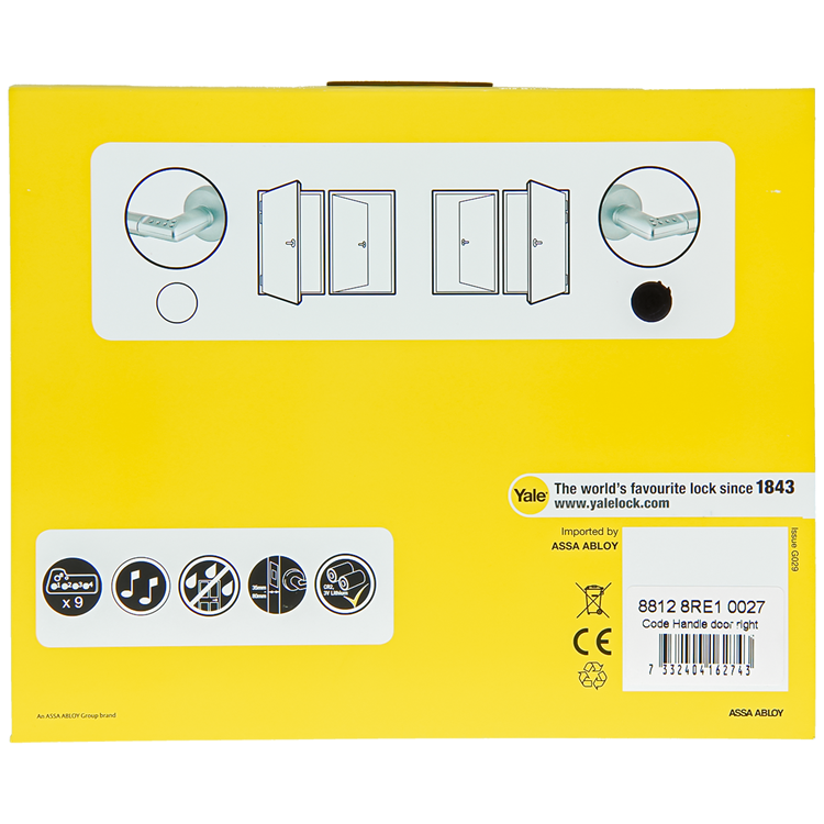 Nemef 8812 8re1 0027, código yale mango 8812 caja derecha. - 10035757 - 10035757