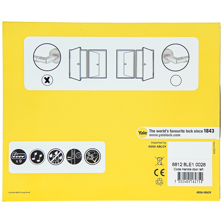 Nemef 8812 8le1 0028, código yale mango 8812 rs caja. | izquierda - 10035758 - 10035758