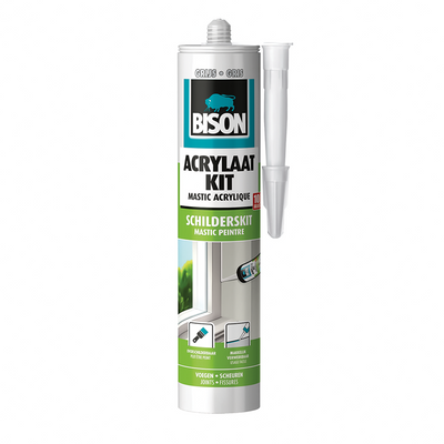 Bison 1029598 - b sellador acrílico gris 310ml | 3 piezas