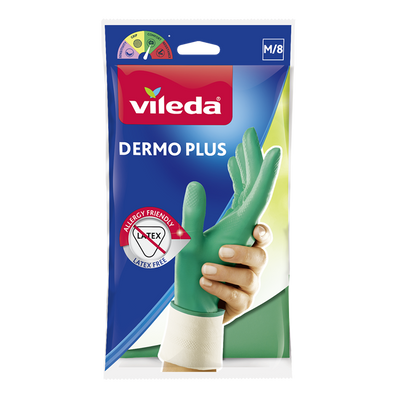 Vileda 1068887 - gloves dermoplus medium | 12 pieces
