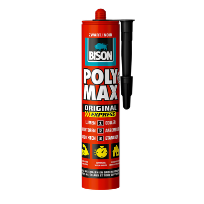 Bisonte 1029810 - b. poly max® express 425 g negro | 3 piezas