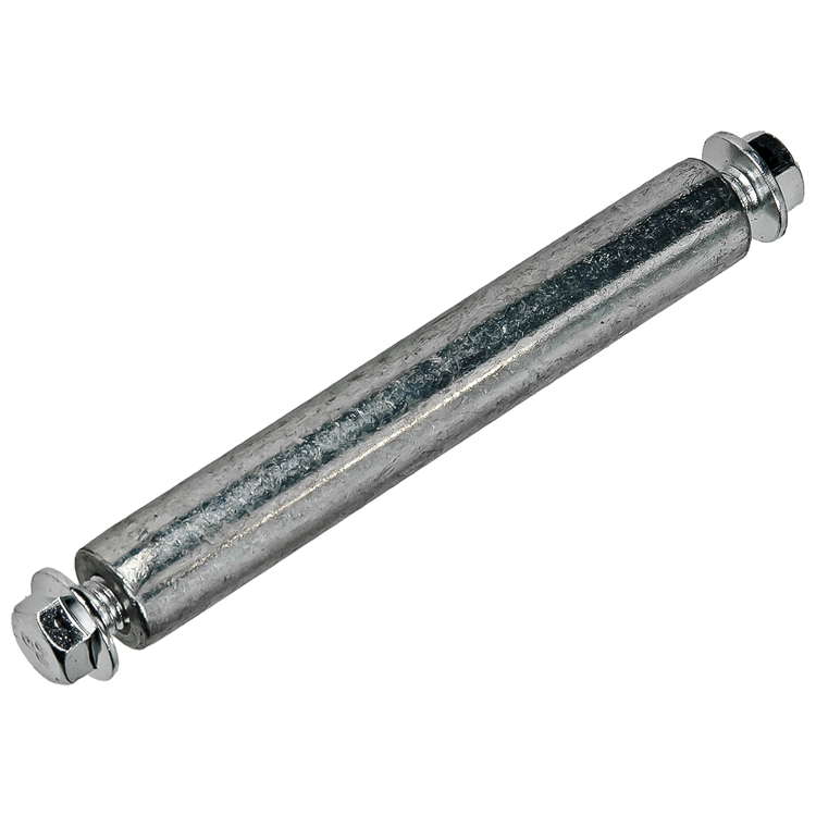 Mack 1060244 - eje 20x129, diámetro m10 + 2 tornillos de montaje m10 | 5 piezas