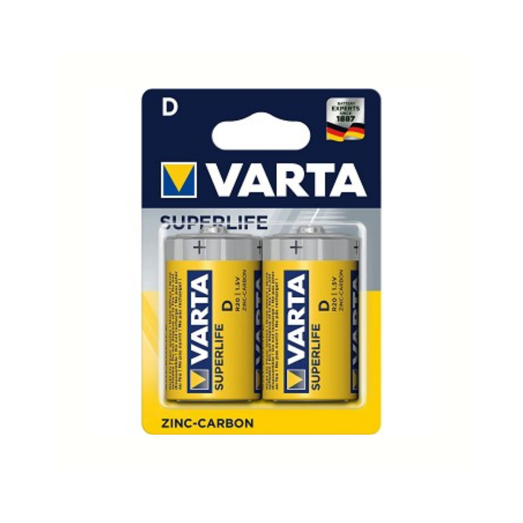 Varta Battery SuperLife R20 D Mono tarjeta A 2