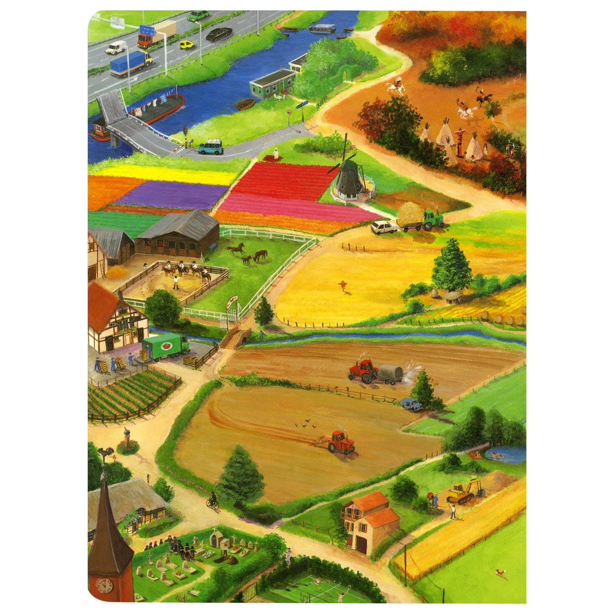 Casa central del libro el globo amarillo - libro de cartón