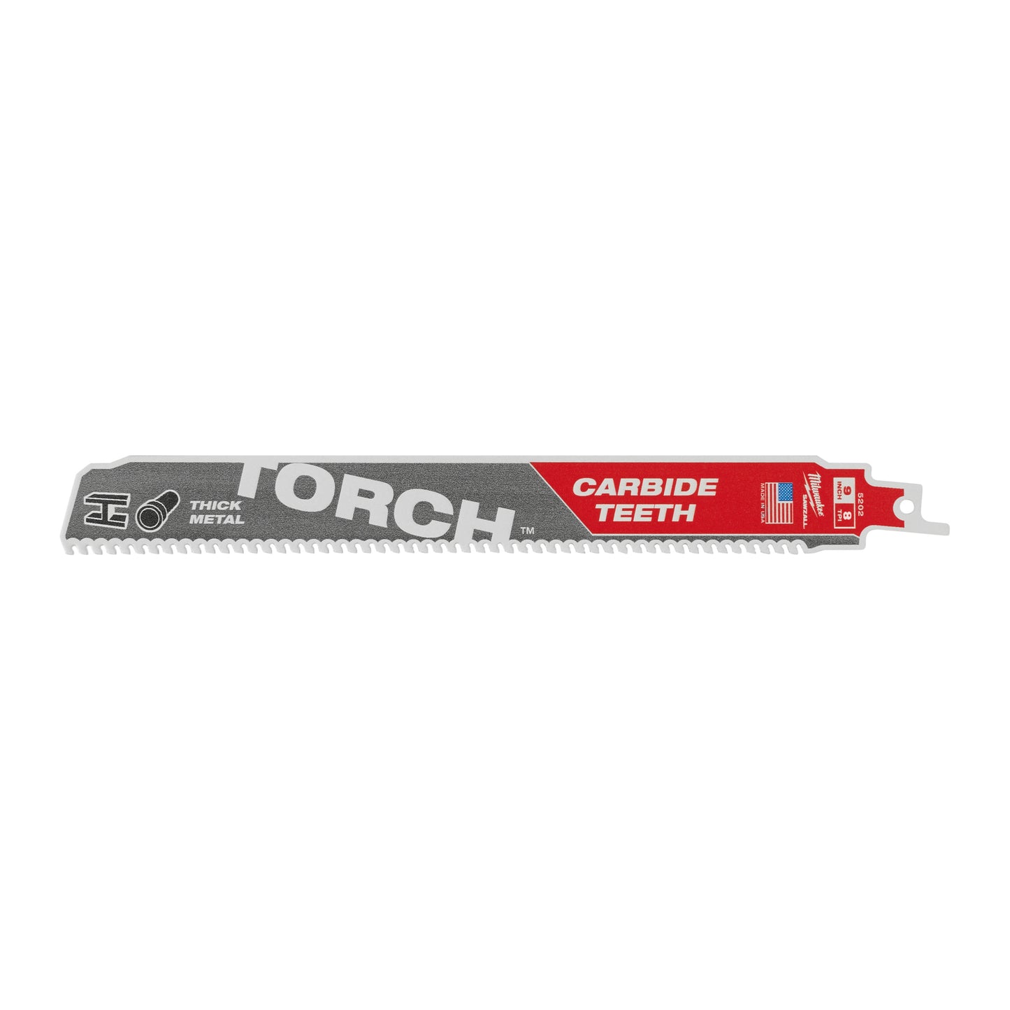 Denti in carburo Ty Milwaukee Heavy Du Torch™ | Torcia tct 230 mm x 8 tpi | 1 pezzo - 48475202