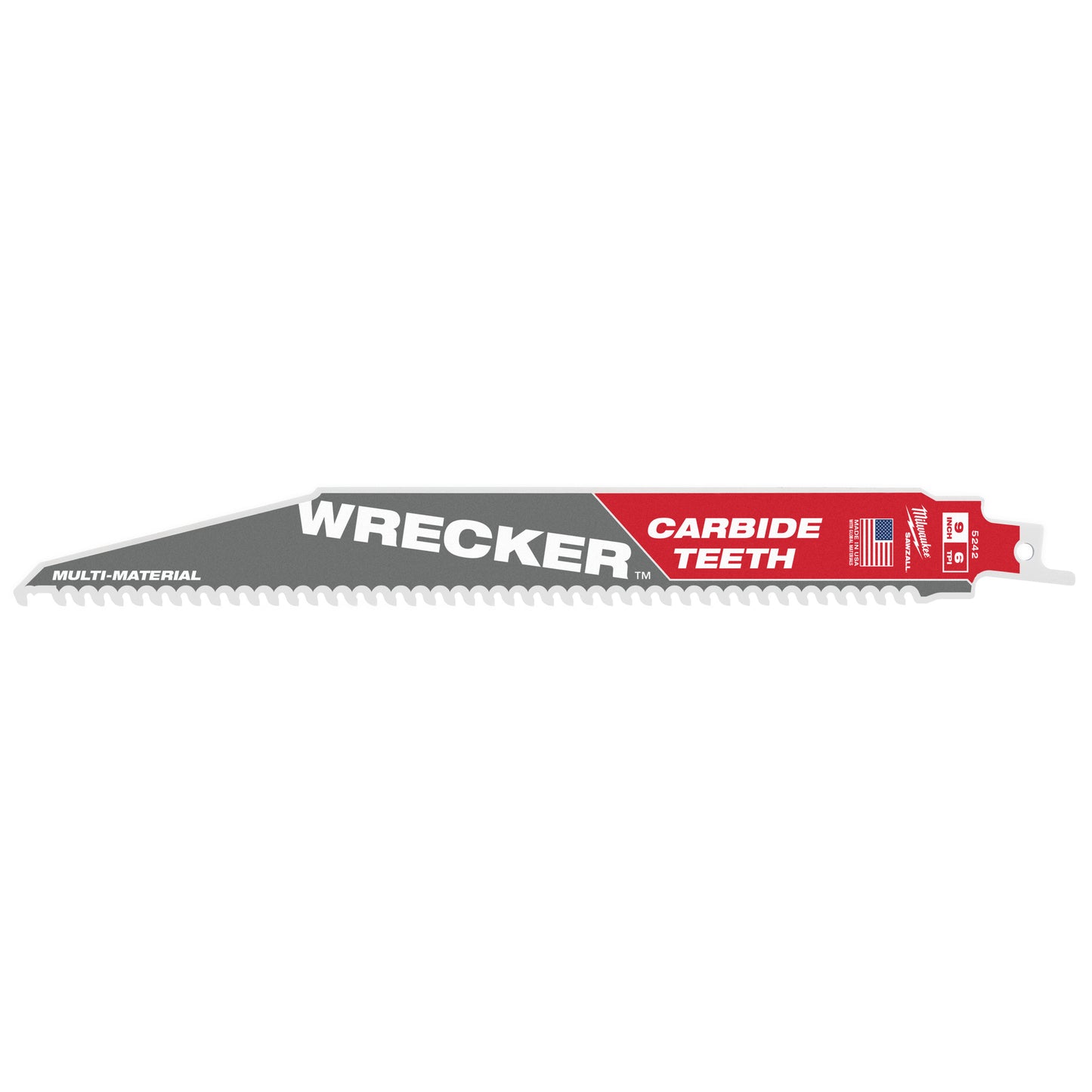 Multimaterial de Milwaukee: hojas de demolición dentadas de carburo Wrecker™ de servicio pesado | auxilio tct 230 mm x 6 tpi | 1 pieza - 48475242