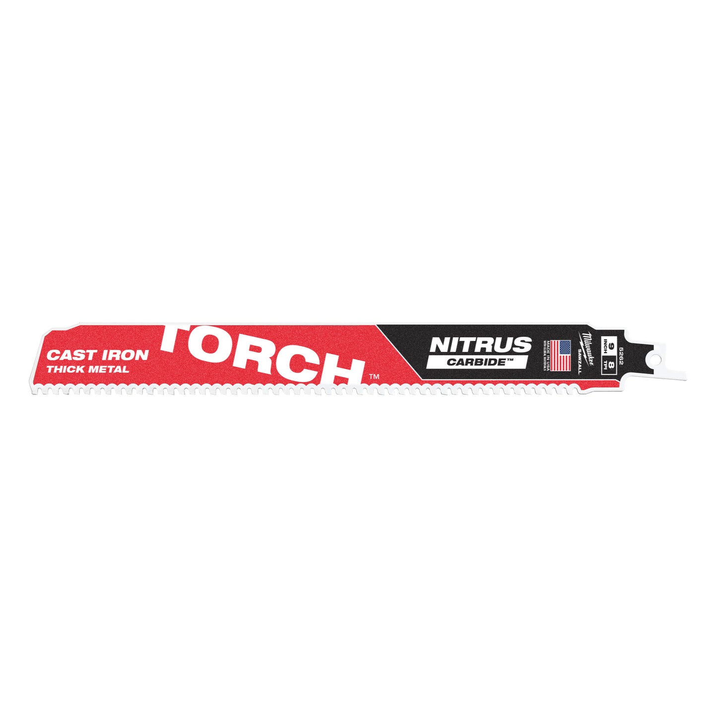 Ty milwaukee heavy du torch™ con carburo nitrus™ | Antorcha tct nitrus 230 mm x 8 tpi | 1 pieza - 48475262