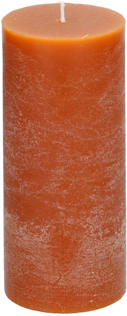 Arti casa stompkaars ø7 x 16 cm - 65 branduren - oranje