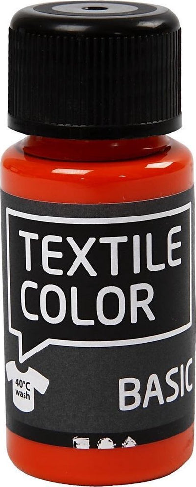 Creativ company textile color semi-dekkende textielverf - oranje, 50ml