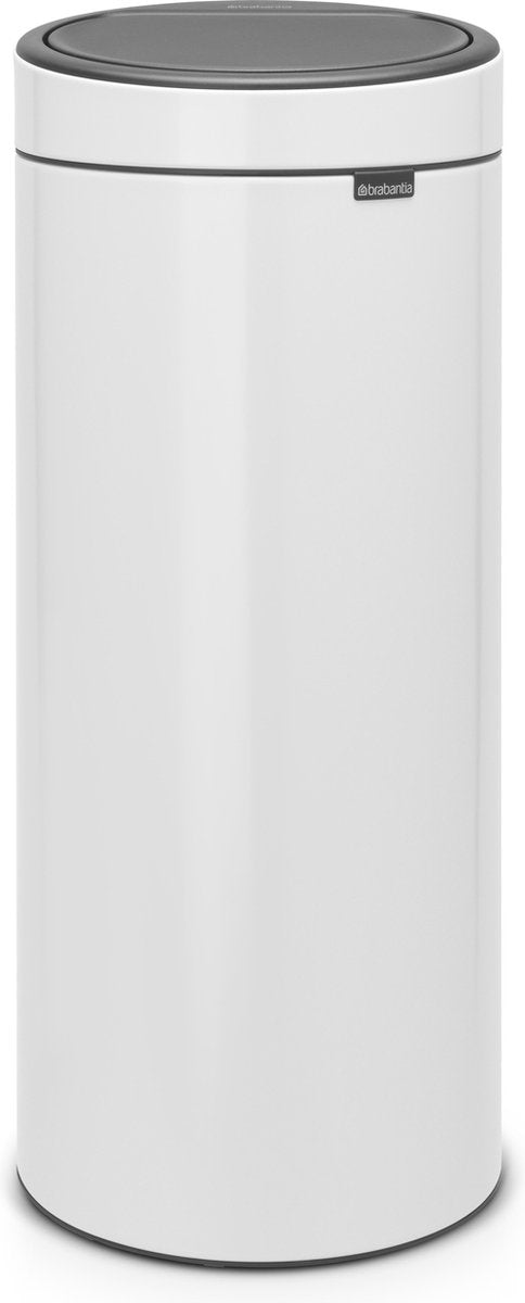 Papelera Brabantia Touch Bin - 30 litros - blanco