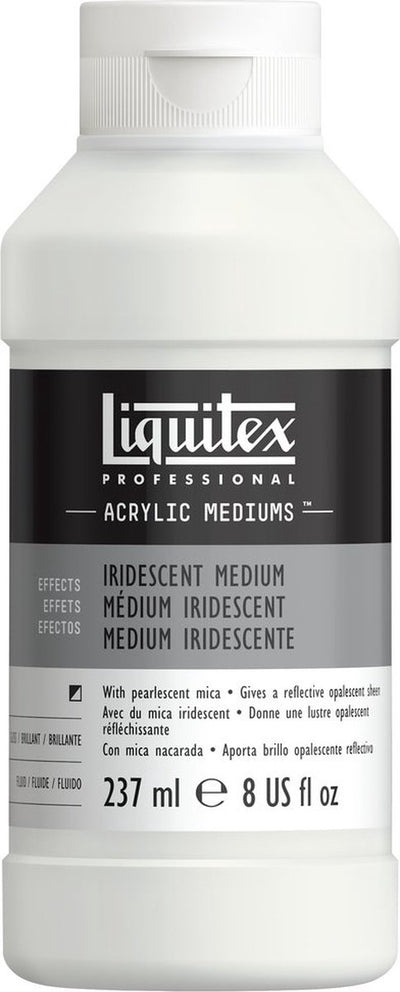 Liquitex 107008 professional iridescent medium 237ml – additivo acrilico per finiture lucide dai colori brillanti