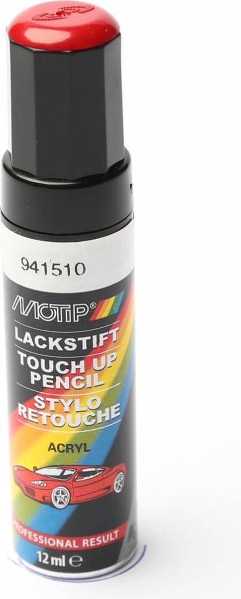 Motip 941510 - auto lakstift - rood - 12 ml