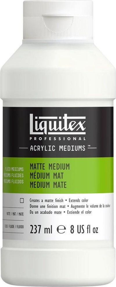 Liquitex 5108 professional matte medium 237ml - medio líquido acrílico, mate, transparente, flexible - medio mate
