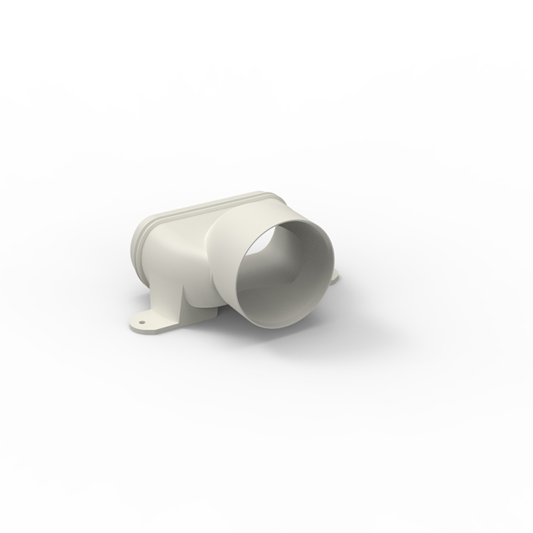 Renson 1074435 - adaptador recto easyflex ø80 conexiones: ø80 y 140x64 | 2 piezas