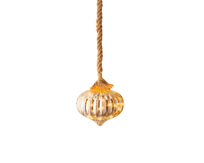 Lumineo micro LED forma cebolla cristal ø20cm