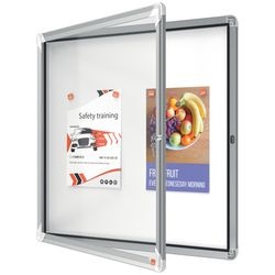 Vetrina da interno nobo vetro di sicurezza 6x a4 81,5x67x4,5cm