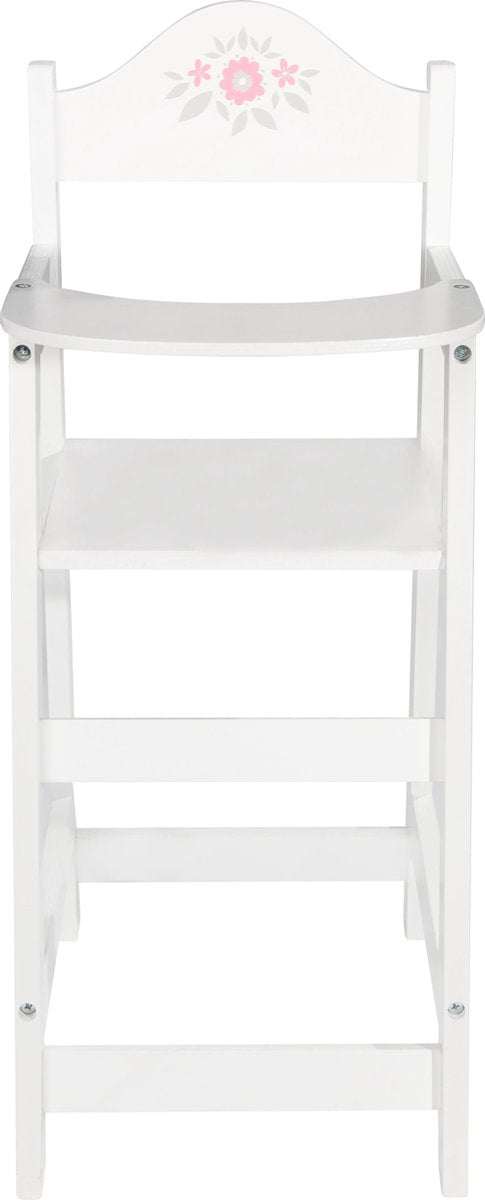 Amuuso braet - silla para muñecas - madera - con flores rosas